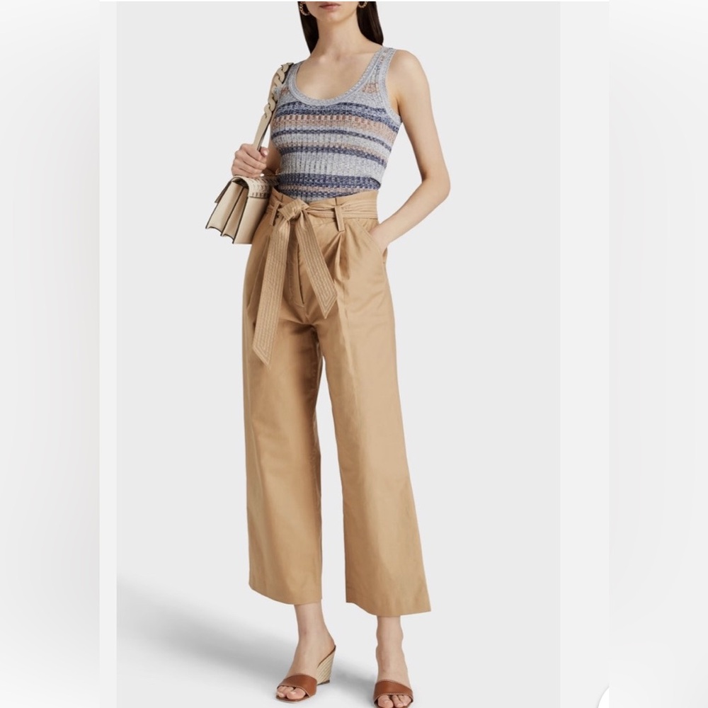 Veronica Beard Lang Khaki Pants, Size 8